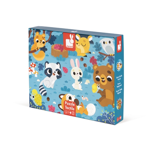 Janod puzzle tattile animali della foresta